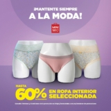 Hasta 60% de descuento en ropa interior en Miniso