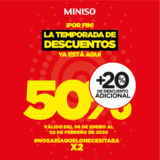 Segundas Rebajas Miniso 2020: hasta 50% de descuento + 20% adicional a lo ya rebajado