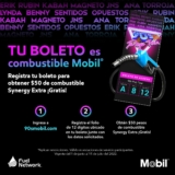 Promo Mobil 90’s Pop Tour: $50 de gasolina Gratis al registrar tu boleto en 90smobil.com
