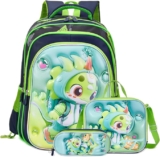 Set de Mochila, Lonchera y Lapicera con diseño de dinosaurio baja de precio