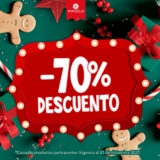 70% de descuento en productos Navideños en Modatelas