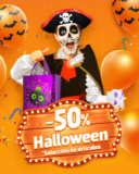 En Modatelas artículos para Halloween con 50% de descuento