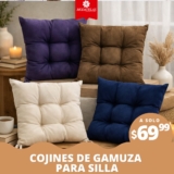 Cojines de gamuza desde $69.99 en Modatelas