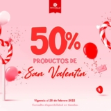 50% de descuento en productos de San Valentín en Modatelas