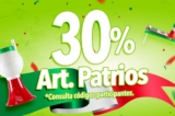 30% de descuento en artículos patrios en Modatelas