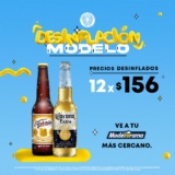 Promoción Desinflación Modelo: cervezas Corona, Victoria y Modelo a precio especial