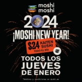 Promo Moshi Moshi 2024: sushi de banda por $24 los jueves de enero