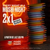 Nuevas Moshi Nights Moshi Moshi: 2×1 en rollos de banda y drinks de las 7:00 al cierre todos los días