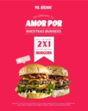 2×1 en hamburguesas este 14 de febrero en restaurantes Mr. Brown