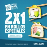 2×1 en rollos especiales en Mr. Sushi por el Día Mundial del Sushi