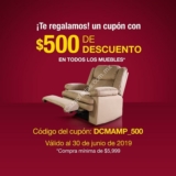 Cupón Muebles Dico de $500 de descuento en muebles y $400 en colchones