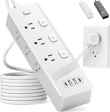 Multicontacto supresor de picos con 6 conexiones y 4 entradas USB baja de precio