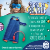 Promo Día del Niño Multiplaza: audífonos y capa de superhéroe Gratis con tus compras