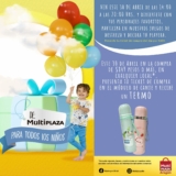 Promoción Día del Niño Multiplaza: termo Gratis en compras de $849