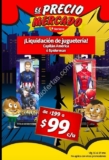 Liquidación en juguetería Soriana Mercado: Muñecos de Capitán América o Spider Man a sólo $99