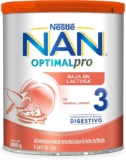 Fórmula láctea Nestlé NAN Optimal Pro 3 baja en lactosa lata de 800 g baja de precio