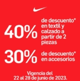 Rebajas Nike Factory Store: del 30% al 40% de descuento en tenis y ropa deportiva