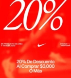 Cupón Nike de 20% de descuento en compras por la app