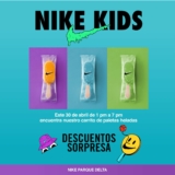 Promo Día del Niño Nike Store: carrito de paletas este 30 de abril