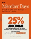 Promo Nike Member Days 2025: hasta 35% de descuento + cupón de 25% adicional