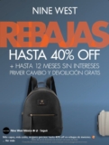 Rebajas de Invierno Nine West: Hasta 40% off + hasta 12 meses sin intereses
