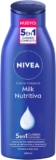 Crema corporal Nivea Milk Nutritiva 400 ml baja a su menor precio