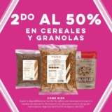 En Nutrisa segundo a mitad de precio en cereales y granolas