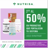 En Nutrisa segundo a mitad de precio en productos que fortalecen tu sistema
