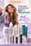 Promo Odara Professional: 25% de descuento en Sublime, Passport, Fixy y Perlacolor