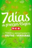 Ofertas HEB frutas y verduras 7 Días de Precios Bajos del 15 al 21 de mayo 2018