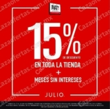 Ofertas Julio Buen Fin 2017: 15% de descuento + MSI en toda la tienda