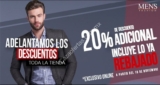 Ofertas Mens Fashion Buen Fin 2017: 20% de descuento en toda la tienda