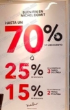 Ofertas Michel Domit El Buen Fin 2018: del 15% al 70% de descuento en toda la tienda