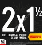 Ofertas SpeeDee Buen Fin 2017: 2×1½ en llantas Pirelli