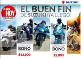 Ofertas Suzuki Buen Fin 2017: bonos de $2,000 a $13,000 en motocicletas