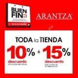 Ofertas Zapaterías Arantza Buen Fin 2017: Hasta 15% de descuento en toda la tienda