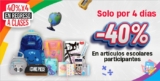 En Office Depot 40% de descuento en útiles escolares por 4 días
