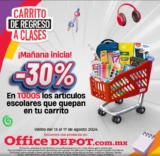 Carrito de Regreso a Clases Office Depot: 30% de descuento en artículos escolares que quepan en tu carrito