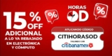 Cupón Horas Office Depot: 15% de descuento adicional en electrónica y tecnología