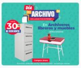 Promoción Día del Archivo Office Depot: hasta 30% de descuento en archiveros y libreros