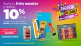 Cupón Office Max Regreso a Clases: 10% de descuento en lista de útiles escolares