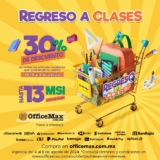 Promoción OfficeMax Regreso a Clases: 30% de descuento en artículos escolares que quepan en tu carrito