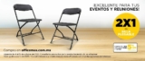 2×1 en sillas plegables en Office Max tienda en línea