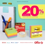 20% de descuento en productos de la marca Post-it y Scotch en Ofix
