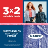 Nuevas Rebajas Old Navy: 3×2 en toda la tienda