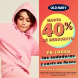 En Old Navy hasta 40% de descuento en sudaderas, pants y línea Active