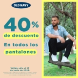En Old Navy 40% de descuento en todos los pantalones sólo hoy