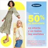 Promoción de Primavera Old Navy: Hasta 50% de descuento en shorts y vestidos