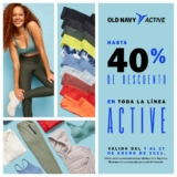 En Old Navy hasta 40% de descuento en toda la línea Active