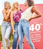 En Old Navy hasta 40% de descuento en todos los jeans, camisas y blusas